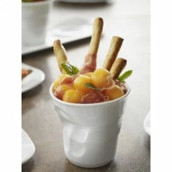 Grosses soldes 🔔 Gobelet Froissé Blanc 33cl Revol 😉 -Boutique Luigi Bormioli gobelet froisse blanc 33cl revol 2